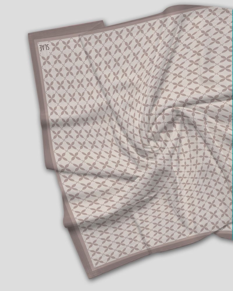 LAURA Cotton Voile Square | Light Brown